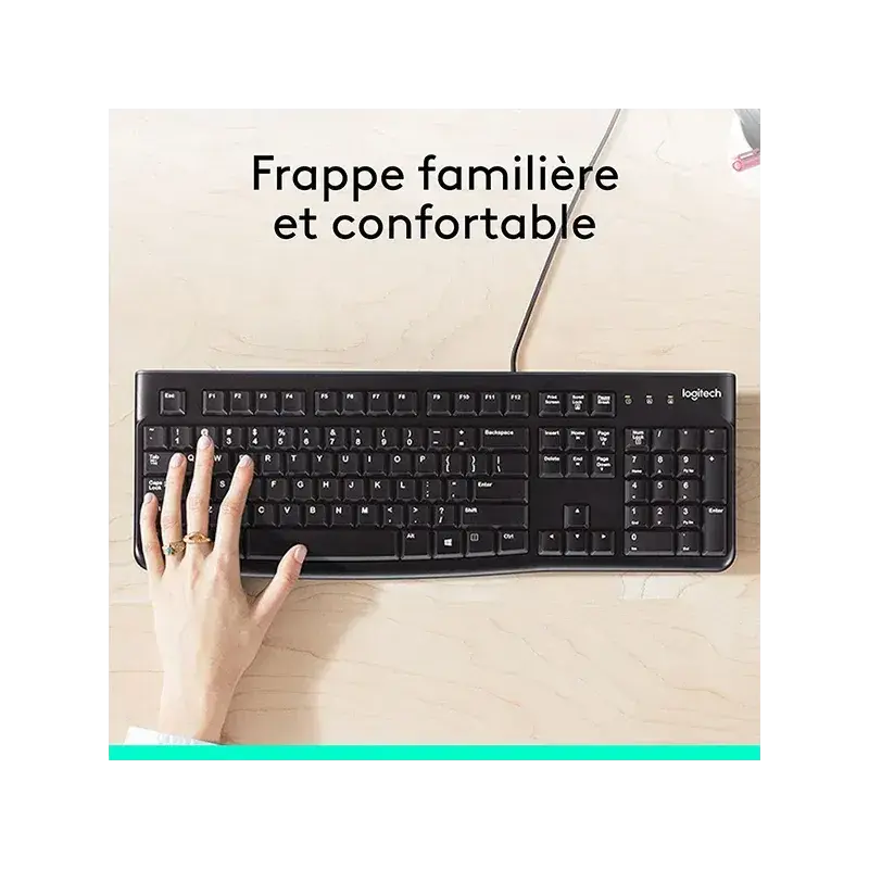 LOGITECH K120 QWERTY — vue 2