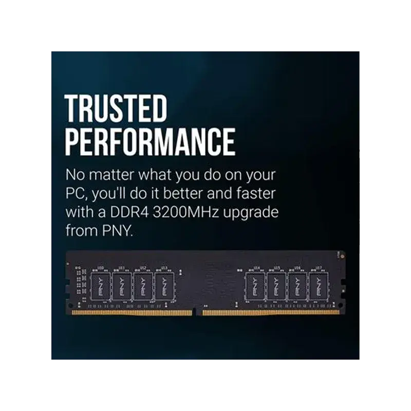 PNY 16GB (1X16GB) DDR4 3200MHz CL22 BULK — vue 3